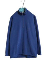 【お得なクーポン配布中!】 90s USA製 パタゴニア キャプリーン ハーフジップ 長袖 Tシャツ メンズ M / 93年製 オールド アウトドア 裏 フリース ストレッチ ロンT 青