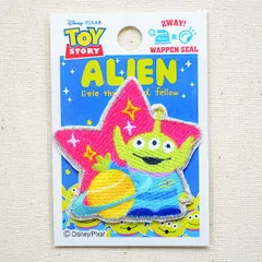 ワッペン アイロン ディズニー エイリアン ピクサー トイストーリー 星 シール 帽子 被り物 バッグ D01Y9658 ビンテージ アウトドア