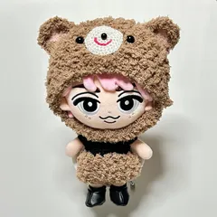 すのチルBIGぬいぐるみ　きぐるみ　ぶら下がらないシリーズ　薄茶のくまちゃんセット