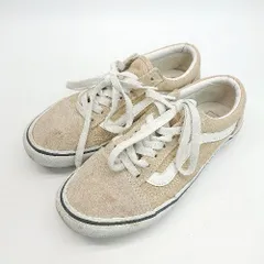 ◇ VANS ローカット ロゴワンポイント シンプル カジュアル スニーカー サイズ23 ベージュ レディース メンズ E  【1310050020125】
