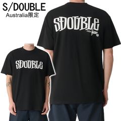 【新品】エスダブル Tシャツ AU限定 S/DOUBLE Design By Tee 半袖 ブラック ロゴ ストリート メンズ レディース ユニセックス 正規品