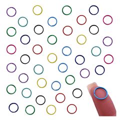 二重丸カン 10ｍｍ 丸カン カラフル ミックス 200個 丸環 マルカン 基礎パーツ 接続金具 金具 アクセサリー ハンドメイド パーツ BD4160
