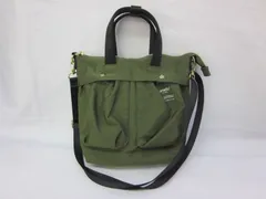 ショルダーバッグ　2WAY ヘルメットミニショルダーバッグ　anello アネロ　AT-C1842　ミニバッグ　斜め掛け　カーキ