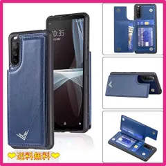 ★スタッフおすすめ★1_Sony Xperia 5 III / docomo SO-53B / au SOG05_ネイビーブルー 【Anrek】新型 SONY Xperia 5 III/docomo SO-53B / au SOG05 用 背面 カードケース