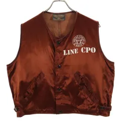 アルファインダストリーズ ベスト M ブラウン ALPHA INDUSTRIES INC ロゴ プリント メンズ 【中古】  【230822】