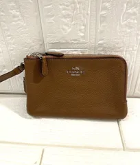 未使用☆COACH コーチ☆ダブルジップ ポーチ マルチポーチ
