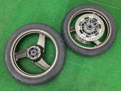 台湾まぜそばzrx400 ホイール　フロント　リアセット ZRX400 ホイールタイヤ前後セット！