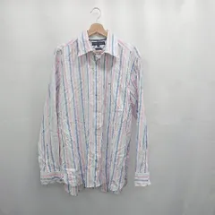 ◇ Θ TOMMY HILFIGER トミーヒルフィガー カラフル柄 長袖 長袖シャツ サイズL マルチカラー レディース E  【1506300027031】