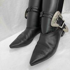 TOGA PULLA / 토가 풀라 / 펌프스 / 바부슈 발목 스트랩 샌들 / 블랙 / 23.0cm