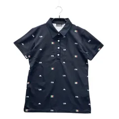 サイズ：M KAPPA GOLF カッパゴルフ  半袖ポロシャツ 総柄 ネイビー系 [240101536700] ゴルフウェア レディース ストスト