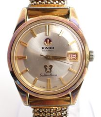 現状品 RADO(ラドー) ゴールデンホース 11674 SS/GP AT 自動巻き オートマチック 金メッキ ゴールドプリント メンズ
