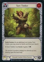 【中古】Flesh and Blood ELE010[R]：(Rainbow Foil)Turn Timber (1)