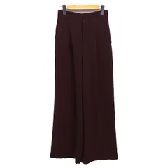 センスオブプレイス バイ アーバンリサーチ Sense of Place by Urban Research ワイド パンツ センタープレス ストレート 無地 シンプル タック M ブラウン 茶 /HT20