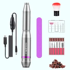 【在庫処分】NAILGIRLS 電動ネイルマシン 11個のビット ネイルマシン 電動ネイルケアキット ネイルケア ジェルネイルケア オフ ネイルドリルマシン 研磨 爪磨き 甘皮処理 角質除去 正逆回転 低振動 マニキュア対応 無段階変速 USB給電 コンパクト