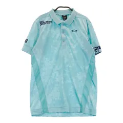 サイズ：M OAKLEY オークリー FOA400797 半袖ポロシャツ カモフラ柄 ブルー系 [240101382867]# ゴルフウェア メンズ ストスト