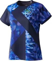 【新品】prince（プリンス） レディース ウィメンズ ゲームシャツ テニスウェア バドミントンウェア 吸汗速乾 UPF50+　ネイビー WF4083-127