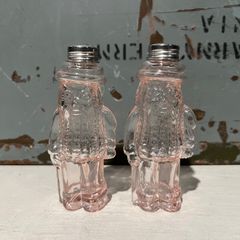 ビンテージ ミスターピーナッツ ソルト＆ペッパーシェーカー – 貴重なガラス製コレクターズアイテム