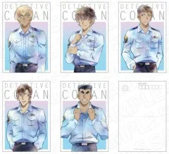 【中古】ポストカード A(警察ver.) ポストカードセット(5枚入) PALE TONE series 「名探偵コナン」