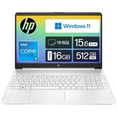 HP ノートパソコン HP 15s-fq 15.6インチ インテル 第12世代 Core i5-1235U 16GBメ [ホワイト] [3【スタンダードプラス】 Corei5 16GB 512GB] [Microsoft Office搭載(デジタルアタッチ)]