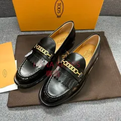 TOD'S - 新品♪トッズ Tロゴ 異素材 ローファー フラット
