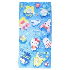 サンリオキャラクターズ バスタオル クイックドライバスタオル サマーフローティング サンリオ 丸眞 お風呂タオル キャラクター グッズ 