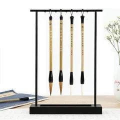 N/A 毛筆 掛け 筆 スタンド 吊り 書道小物 習字 置物 工芸品 アクセサリ 書道用具 展示小物 筆架 書道筆ハンガー 文房具 吊りタイプ