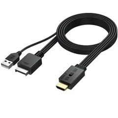 4:3/16:9変換スイッチ付き コンバーター ps2 1080P（60hz）のみサポート hdmi 変換 変換 ケーブル HDMI PS1/PS2対応 to HDMI PS2 1080P AUTOUTLET 変換コンバーター