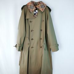 【奇跡のタグ付き新品】Burberry 一枚袖 トレンチ25 フル装備 ダークオリーブ 玉虫色 サイズ52REG L相当