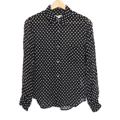 希少 COMME des GARCONS フリル レース ブラウス 小花柄 黒 希少 COMME des GARCONS フリル レース ブラウス 小花柄 黒