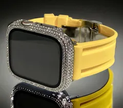 アップルウォッチバンド ラバーベルト Apple Watch 　キラキラ ケース カバー  メンズ レディース 38 40 41 42 44 45 46 49 SE1/2/3 Ultra1/2/3   06