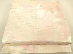 平和屋着物◎六通柄袋帯　作家物　舞花文　金銀糸　正絹　逸品　DAAT8778zy