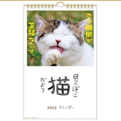 壁掛カレンダー2023年 日なたぼっこ猫だより ACL-04