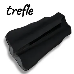 trefle トレフル ブラック ノースリーブワンピース Aライン 裏地付き ポリエステル レーヨン混 Fサイズ フリーサイズ M-Lサイズ相当 レディース エレガント 上質素材 韓国製 シンプル きれいめ 0000606OC