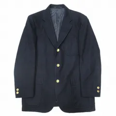 B17510 美品 JPRESS ワッペン 金ボタン ダブルブレスト 紺ブレザー B17510 美品 JPRESS ワッペン 金ボタン ダブルブレスト 紺