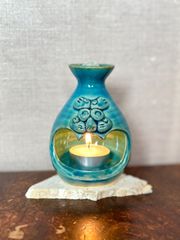 爆笑シーサー香炉　(玉城焼) 単品　フランキンセンス　樹脂香　お香　アロマ