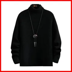 [foxseon] セーター メンズ 冬服 暖かい 防寒 おしゃれ タートルネック ニットセーター メンズ 無地 シンプル ニットカジュアル プルオーバー トップス 厚手 大きいサイズ ハイネック メンズ セーター