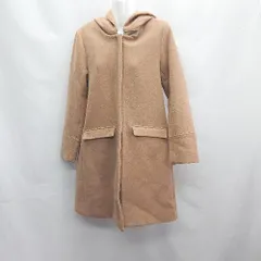 ■ ◎ A DAY IN THE LIFE UNITED ARROWS LTD. シンプル 厚手 長袖 コート サイズ38 ブラウン レディース E  【1404240003491】