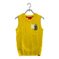 中古 レディース ニューバランスゴルフ New Balance golf ベスト 1(M) 黄 イエロー Vネック ニット