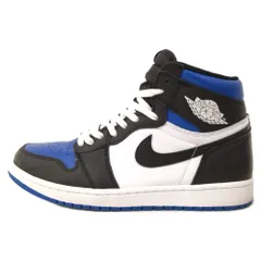 NIKE (ナイキ) AIR JORDAN1 RETRO HIGH OG ROYAL TOE 555088-041 エアジョーダン1 ロイヤルトゥ ハイカットスニーカー ホワイト/ブラック/ブルー US10.5/28.5cmのサムネイル
