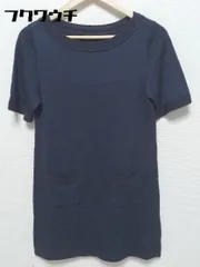 ◇ UNTITLED アンタイトル 五分袖 ミニ チュニック ワンピース サイズ2 ネイビー レディース 【中古】 【1002800644582】