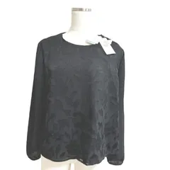 新品タグ付き　JANE MORE ジェーンモア　レディース　フォーマル　プルオーバーブラウス　ブラック　黒　花柄　M