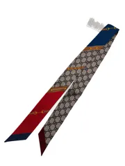 GUCCI グッチ リボンタイ ツイリー GGスカーフリング付き シルク