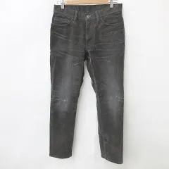 エポカ ウォモ EPOCA UOMO パンツ ジーンズ デニム ストレート ロング コーティング フロック加工 プレート グレー 44のサムネイル