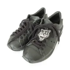 美品 Onitsuka Tiger オニツカタイガー LAWNSHIP PF ローンシップ レザー ローカット スニーカー 1183A531 24.0cm ブラック レディース 古着 中古 USED