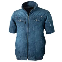 ［処分価格 在庫限り終売］【送料無料】DOGMAN ブラストデニムジャケット 半袖 8897SK-L-135