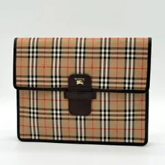 【美品】バーバリー ノバチェック シャドーホース クラッチバッグ ヴィンテージ