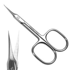 【特価商品】THRAU 超精密甘皮切り 手術用グレードのステンレス製、六面研ぎ刃で製作されたハサミ。角質処理、甘皮処理、ささくれ修正のための爪切りとして使用でき、また眉毛、まつ毛、鼻毛、髭、爪のケアにも適しています