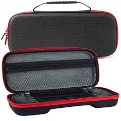 【迅速発送】【 ホリグリップコントローラー専用】 HORI グリップコントローラー収納ケース 耐衝撃 大容量 防塵防水 ゲームカード収納 旅行用 全面保護 キャリングケース 小物収納 持ち運び便利 (ブラ)