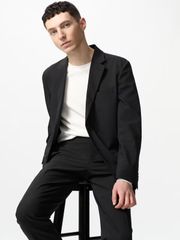［新品］［最安］ 感動ジャケット 09 BLACK 新品 未使用 新作 美品  全サイズ UNIQLO ユニクロ MUJI 無印 無印良品 UNIQLO C ユニクロシー UNIQLO U ユニクロユー GU ジーユー ［送料無料］［匿名配送］