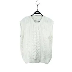 UNIFORM EXPERIMENT 22ss COTTON CABLE KNIT VEST SIZE-2 ユニフォームエクスペリメント ニットベスト 大名店